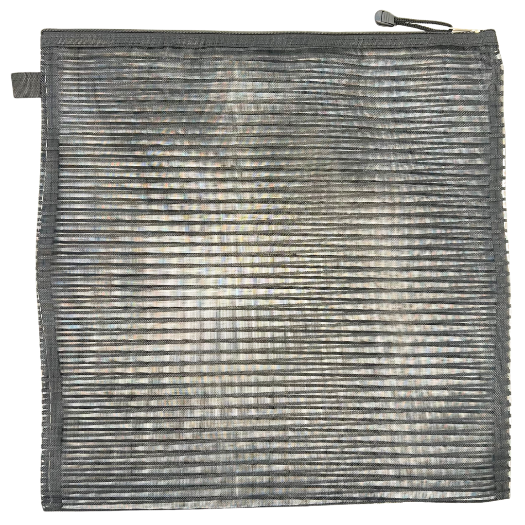 Lg. Square Mesh Zipper Project Bag