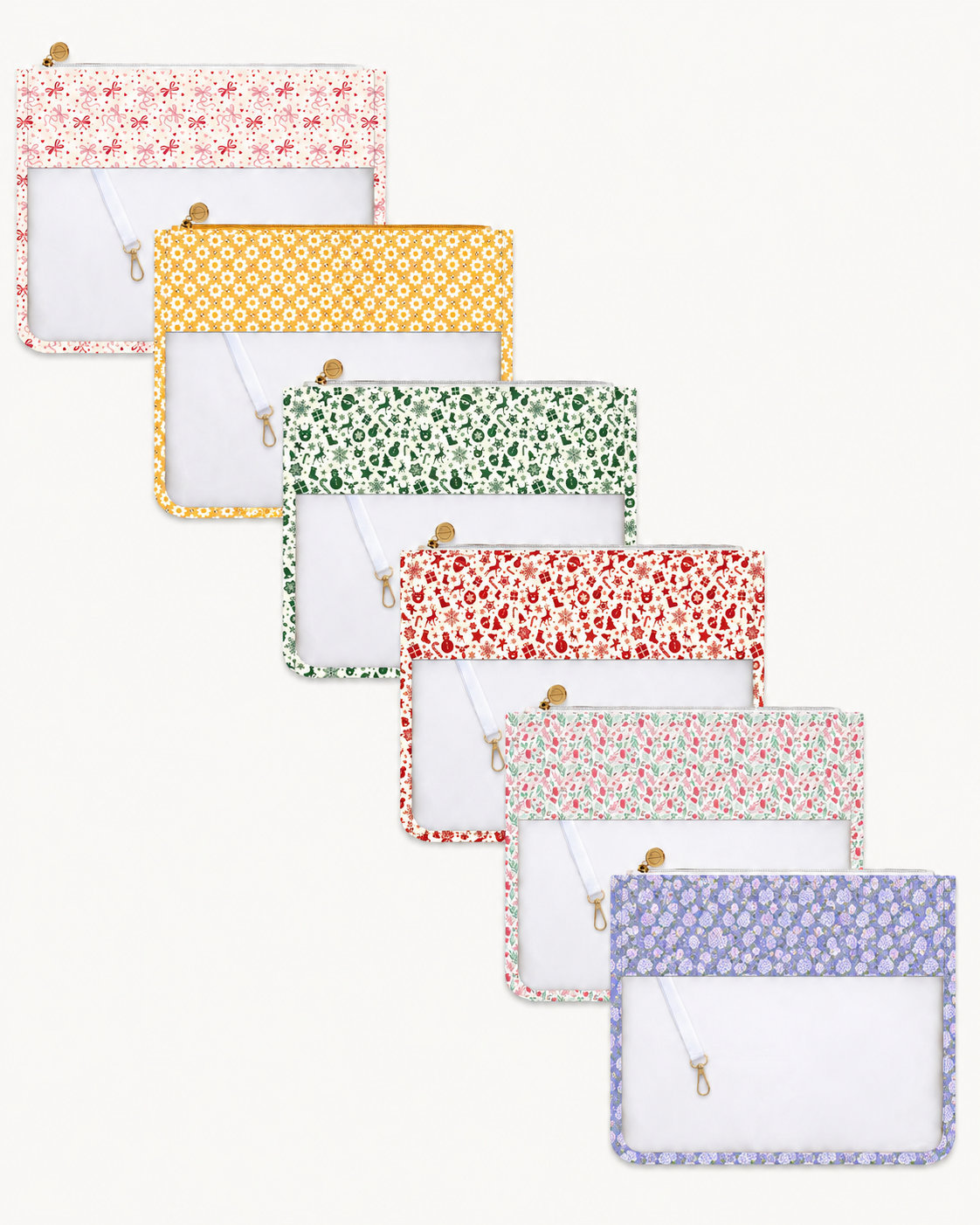 ON Coordinates- Fabric with Mesh Project Bags