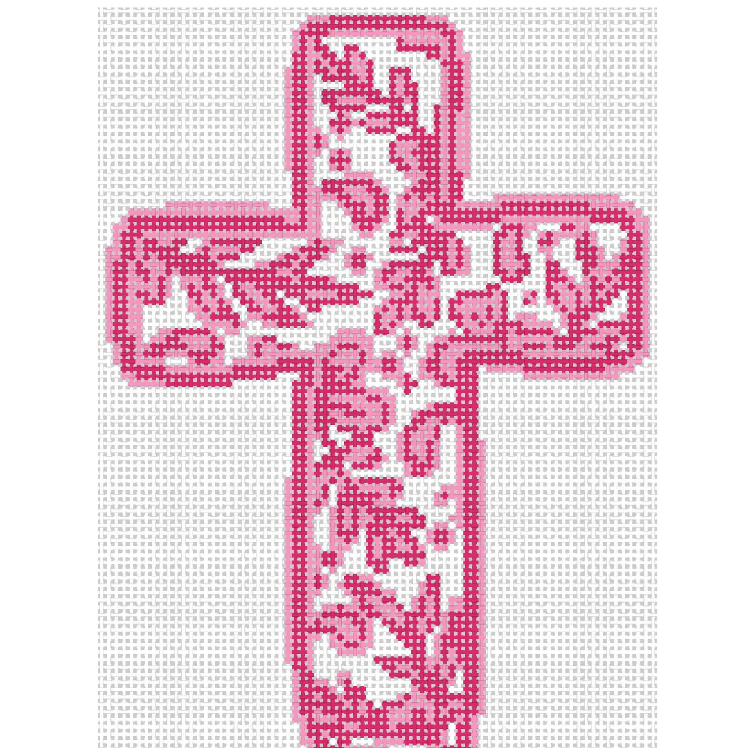 K361 - Chinoiserie Cross - Pink