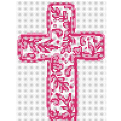 K361 - Chinoiserie Cross - Pink