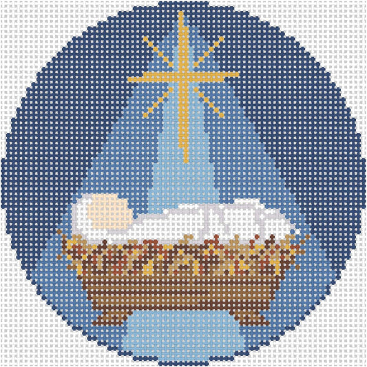 KI60 - Nativity - Baby in Manger Ornament