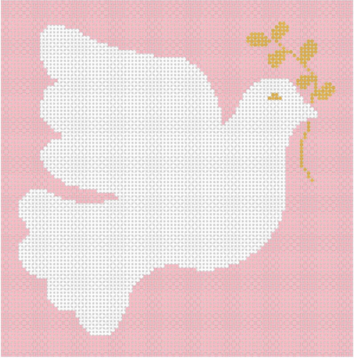 K367 - Dove with Olive Branch - Pink
