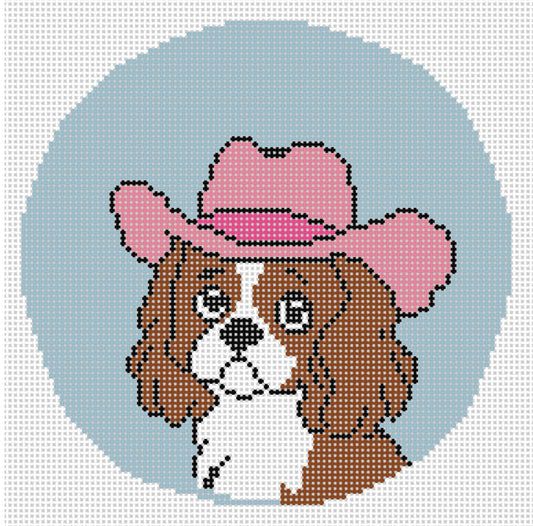 Designer Dog - Cavalier in Cowboy Hat