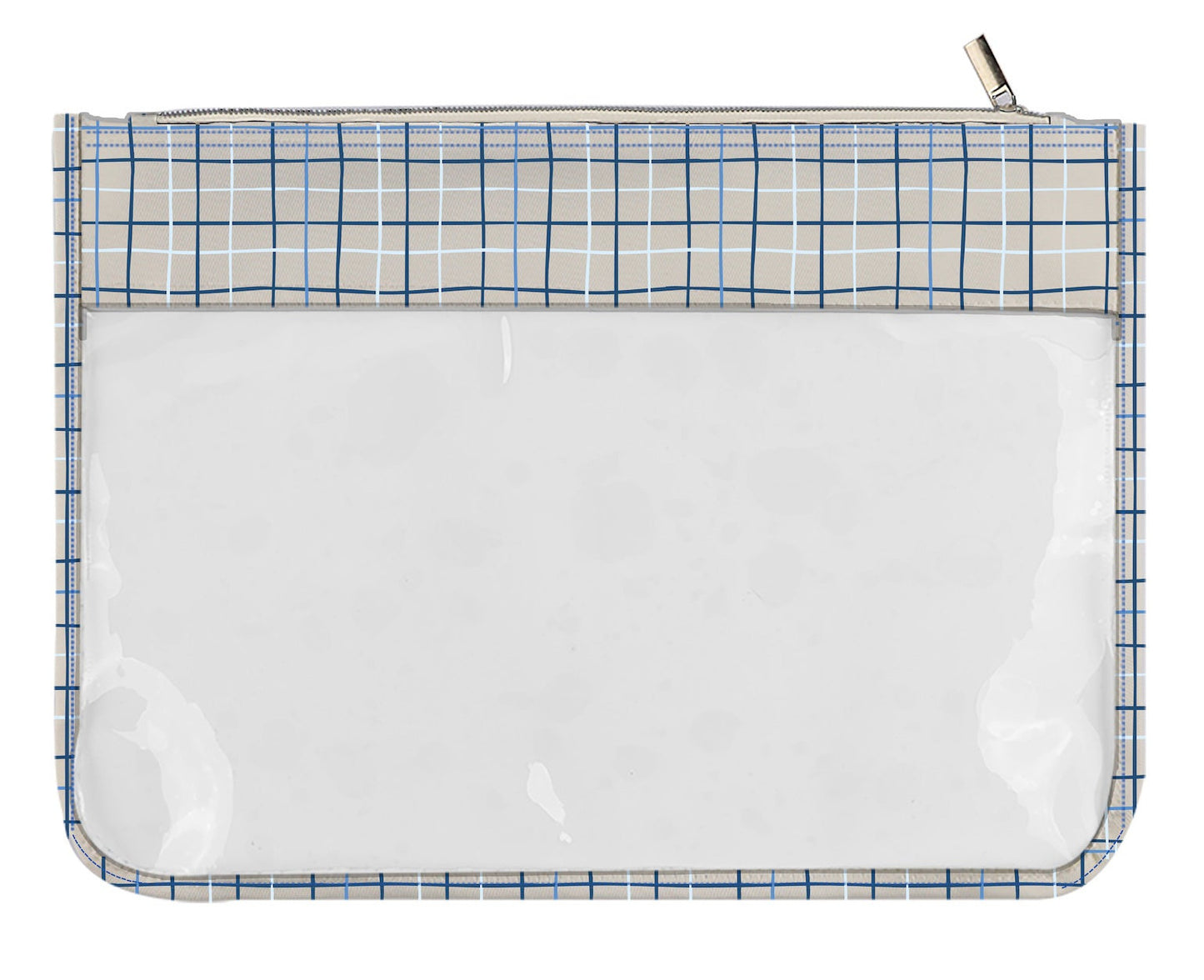 Geometric Mesh Pattern PVC project pouch