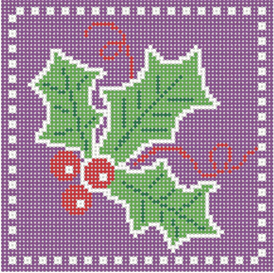 K346 - Holly Coaster - Purple