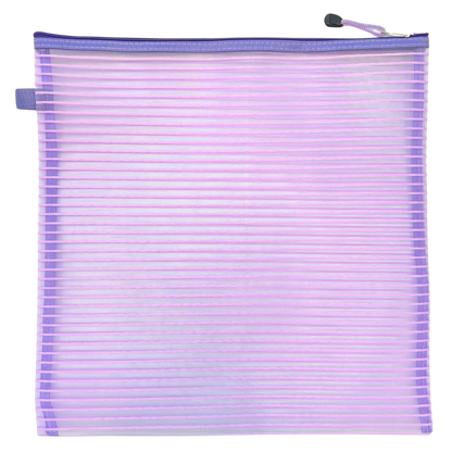 Lg. Square Mesh Zipper Project Bag