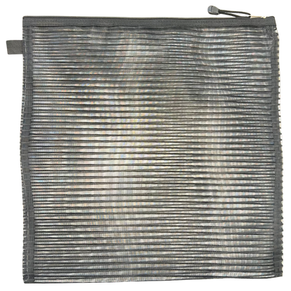 Lg. Square Mesh Zipper Project Bag