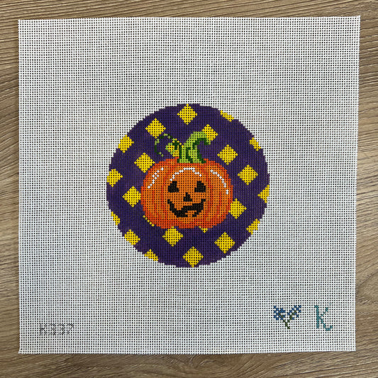 K337 - Halloween Round- Pumpkin
