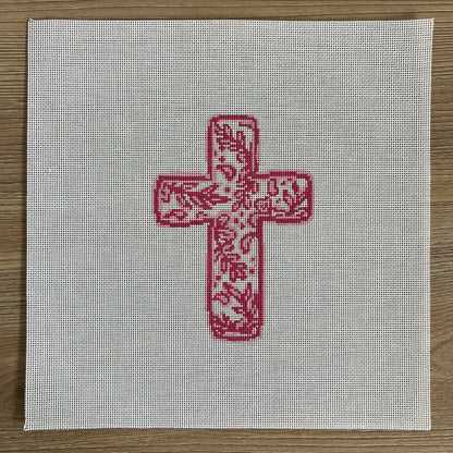 K361 - Chinoiserie Cross - Pink