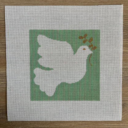 K368 - Dove with Olive Branch - Green