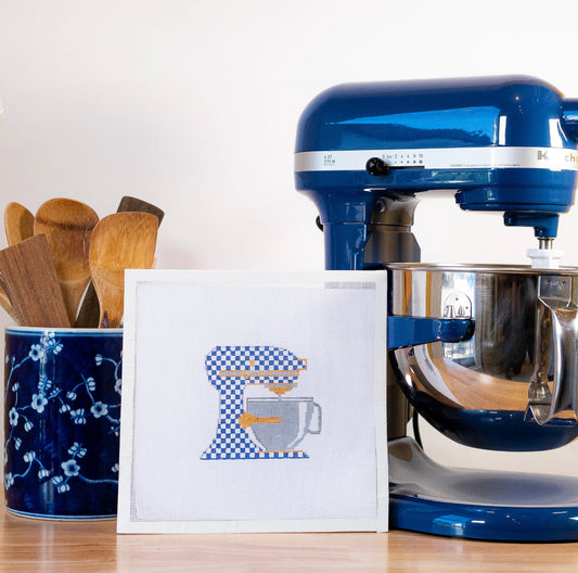 KIM2 - Mixer - Blue & White Check
