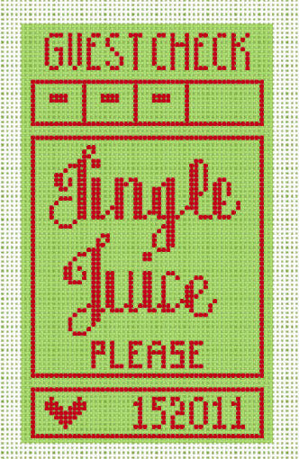 Guest Check - "Jingle Juice" Canvas
