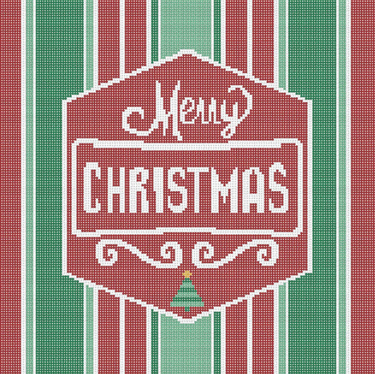 KICH63 - Merry Christmas on Stripes