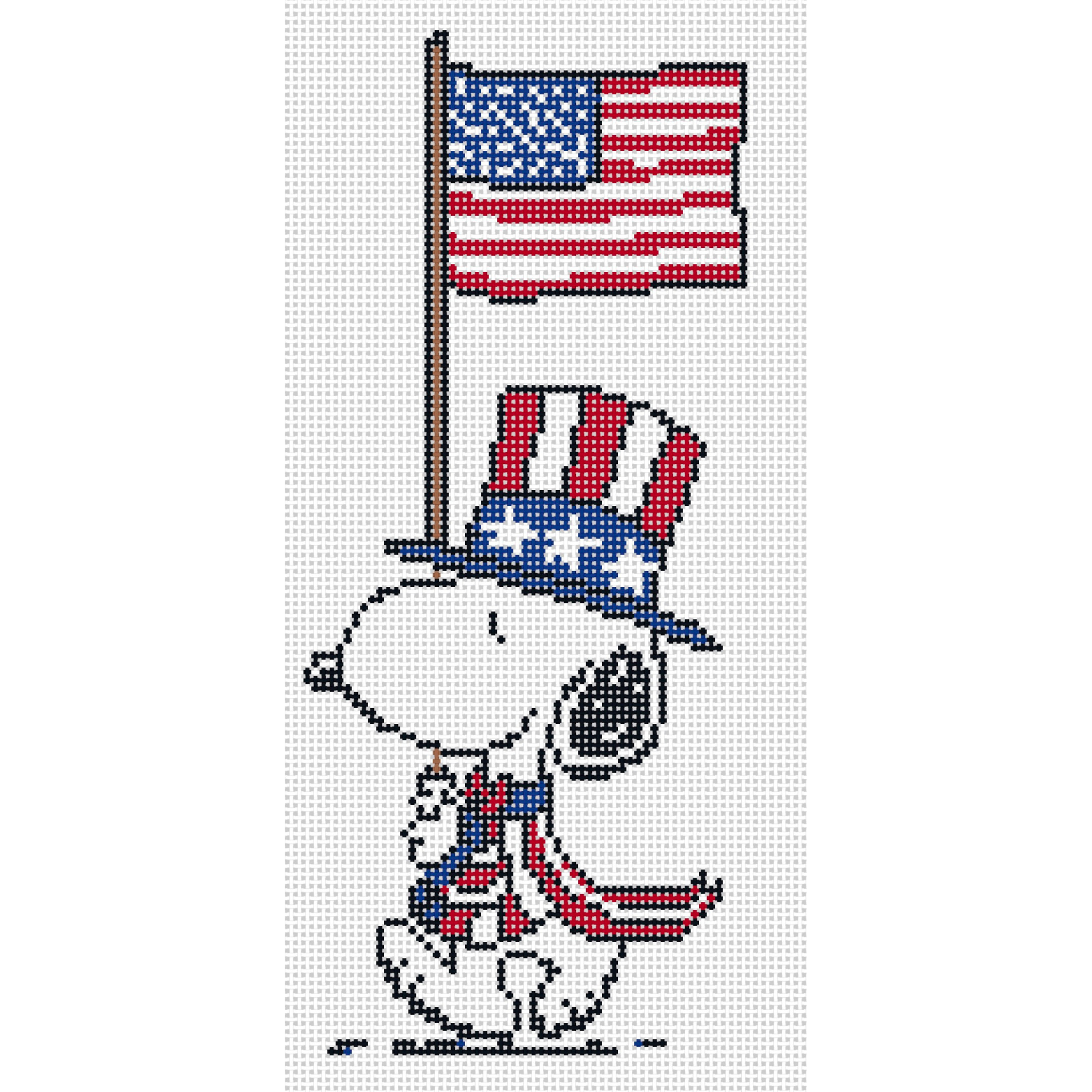 🇺🇸 PEANUTS Patriotic Needlepoint Collection | © Peanuts