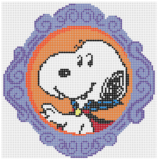 PEANUTS - Framed Snoopy as Vampire Canvas