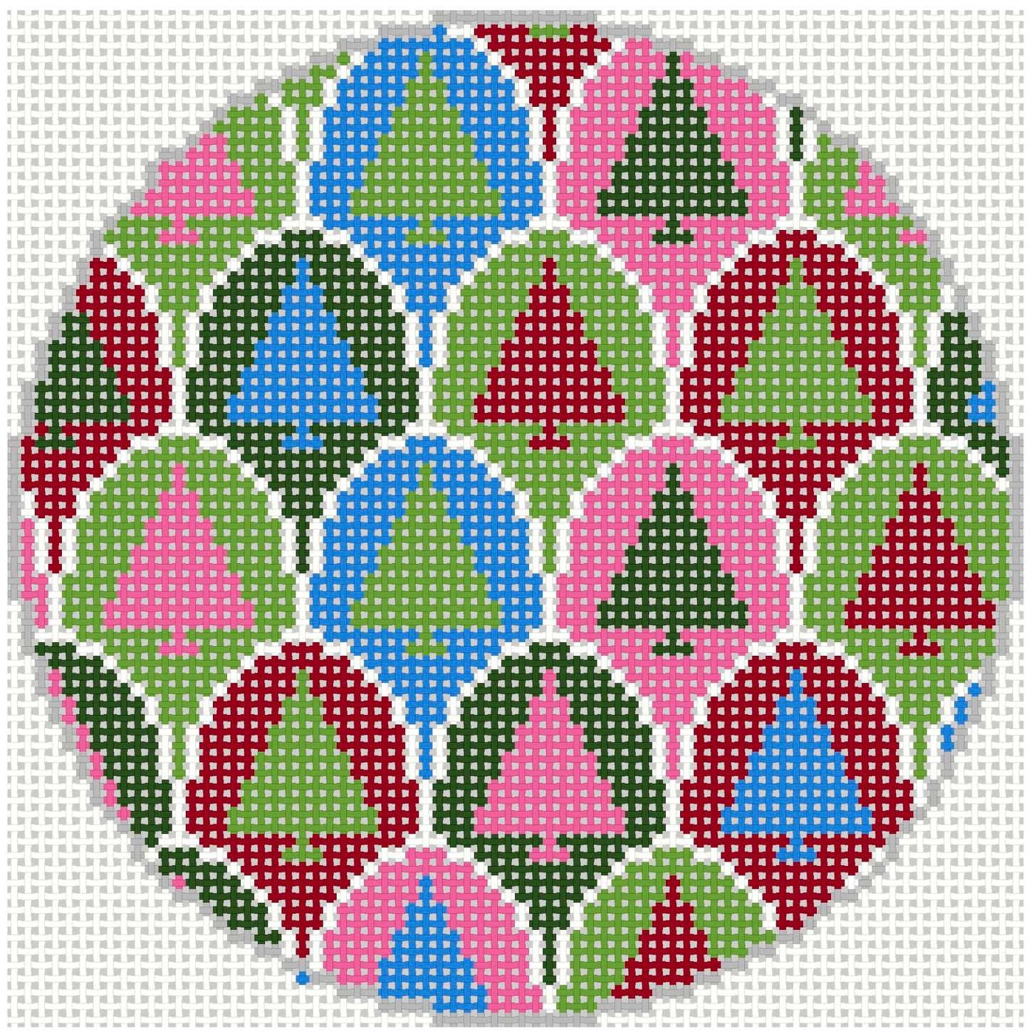 KI2510 - Scalloped Trees - Round
