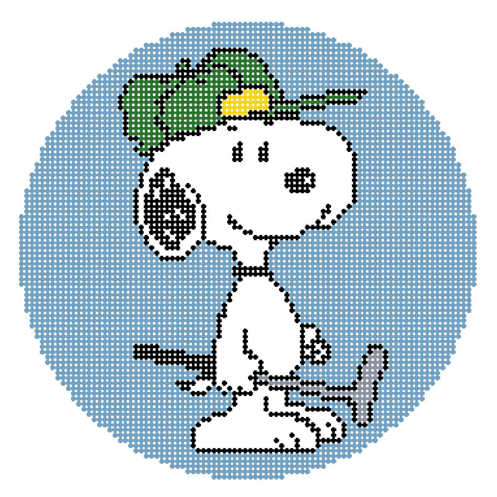 PEANUTS Sports - Snoopy with Golf Club Canvas – Officially Needlepoint
